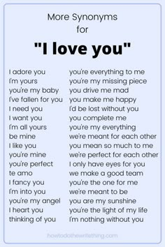 the poem for i love you