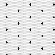 a black and white pattern with dots on it