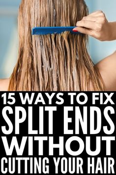 Diy Natural Remedies, Fix Split Ends, Best Diy Hair Mask, Damaged Hair Diy, Getting A Haircut, Split Ends Hair, Diy Hair Mask For Dry Hair, Homemade Hair Mask, Remove Unwanted Facial Hair