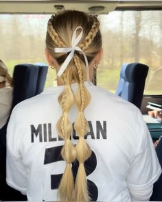 Braided Sporty Hairstyles, Tennis Hairstyles, Tennis Hair, Cute Volleyball Hairstyles, Softball Hair, Soccer Hairstyles, Soccer Hair, Volleyball Hair, Track Hairstyles