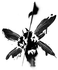 a black and white photo of a flower