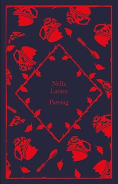 a red and black book cover with an image of teapots, cups and spoons on it