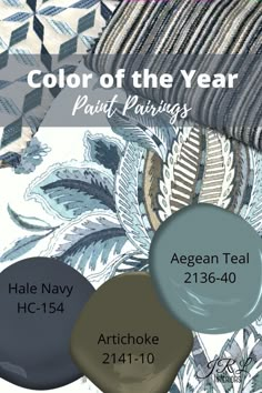 the colors of the year paint pairings