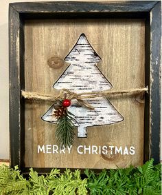 Rustic wooden carved Christmas tree wall decor with painted "Merry Christmas". Carved Christmas Tree, Christmas Tree Wall, Tree Wall Decor, Rustic Holiday, Wooden Tree, Delivery Gifts, Tree Wall, Shop Logo, Tree Decor