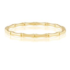 This Bamboo Bracelet is stylishly designed with gold plating, making it perfect for any occasion. Its lightweight design and comfortable fit make it a great accessory to dress up your look! Make a statement with this uniquely eye-catching bracelet! 7" 18K Gold Plated over Stainless Steel Hypoallergenic Water & Tarnish Resistant Bamboo Bracelet, Sunglass Chain, Jewelry Studio, Chains Necklaces, Glasses Accessories, Cz Stone, Gold Bangles, Ring Bracelet, Gold Plating