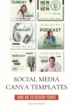 the social media canva templates are designed to be used for advertising and other purposes