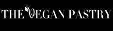 the vegan pastry logo on a black background with white lettering that reads,'the vegan pastry '