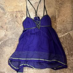 Free People New Romantics Babydoll Tank Top With Faux Leather Straps And Detailing. New With Tags. Super Rare Vintage Piece That Gives Off Goddess Gladiator Vibes. Deep Purple With Light Lime Green Trim. Light Lime Green, Babydoll Tank Top, Free People Tank Top, Babydoll Tank, Lace Sleeveless Top, Tank Top Straps, New Romantics, V Neck Tank Top, Pink Tank Top