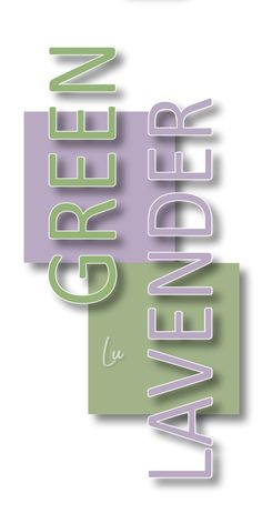 the words lavender are arranged in different colors