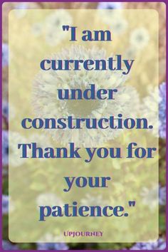 a quote from the author, i am currently under construction thank you for your patient