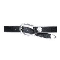 Domino leather belt with silver buckle, tip, mesh and embellishment 2"Width Italian Leather and Hardware Handcrafted and Made In The USA Buckle Bracelet, Hobo Style, Black Snake, Black Leather Belt, Charlotte Nc, Belt Size, Black Belt, Earring Necklace, Italian Leather