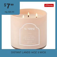 an image of a candle that is on sale for $ 7 99 or more at jcheney com