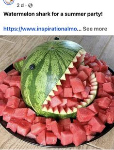 watermelon shark for a summer party on inspiriationalmo see more