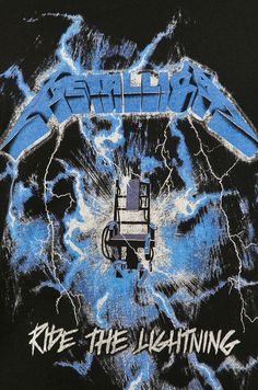 metallica ride the lightning t - shirt