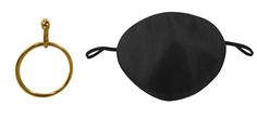 Caribbean Pirate Gold Clip-On Hoop Earring Black Satin Eye Patch Accessory Set Complete your pirate look with this Pirate Eye Patch and Gold Hoop Clip-on Earring Set. Perfect for any swashbuckling adventure! Each set includes one clip on gold earring and one black eye patch with elastic strap for easy use. One size fits most adults and some teens. Great for Halloween, Cosplay, Theater and more!  Product Details Brand Nicky Bigs Novelties Color multi-colored Size One Size Style Pirate Product Typ Pirate Look, Pirate Eye Patch, Brand Mission, Pirate Eye, Pirates Gold, Pirate Eye Patches, Canton Ohio, Eye Patch, Gold Clips