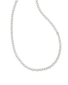 A staple style that’ll make your layered look that much chicer. The Kit Silver Chain Necklace in White Crystal is a classic chain that’ll level up your everyday look. Ideal for pairing with a pendant, statement, or strand style, this timeless design will be a new favorite in your style rotation. Metal Rhodium Over Brass Material White Crystal Closure Lobster Clasp Size 18" Chain,0.61"L X 0.33" W Pendant With 3" L ExtenderDue to the one-of-a-kind nature of the medium, exact colors and patterns ma Silver Kendra Scott, Bar Jewelry, Engraved Initials, Zodiac Jewelry, Rose Necklace, Initial Jewelry, Engraved Jewelry, White Crystal, Silver Chain Necklace