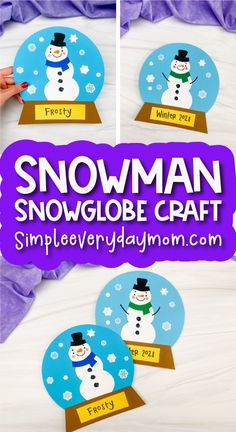 snowman craft for kids to make