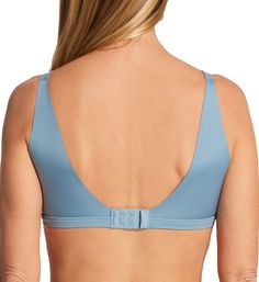 Enjoy comfortable support and the smoothing of underarm bulges in this wireless bra. Made from nylon and elastane. Contour/t-shirt, wireless cups are lightly padded to comfortably shape and lift the bust. Cups have a sleek microfiber overlay for no lines under tops. V-neckline has covered elastic along the edge to hold the fit close. Covered elastic underband ensures a secure, flexible fit. Sides have overlapping panels that lightly smooth and help eliminate the appearance of ripples and back fa Solid Full Coverage Bra With Medium Support, Solid Full Coverage Medium Support Bra, Solid Stretch Bra With Moderate Back Coverage, Solid Color Stretch Bra With Moderate Back Coverage, Full Coverage Bra With Moderate Back Coverage, Solid Full Coverage Bra With Moderate Back Coverage, Push-up Nursing Bra With Light Support, Solid Color Light Support Underwire Nursing Bra, Full Coverage Seamless Nylon Nursing Bra