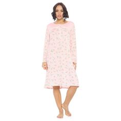 Size recommendation: Size Medium (4-6) Large (8-10) X-Large (12-14) XX-Large (16-18), Order one size up For a more Relaxed Fit This lightweight and comfortable Long Sleeve Nightgown Sleepdress for ladies from the Casual Nights Loungewear and Sleepwear robes Collection, in beautiful feminine floral & Butterflies print pattern design. this easy to wear Pullover Nightdress is made of 55% Cotton/45% Poly fabric, The sleep dress Features: Long sleeves with ruffled cuffs, fancy lace detail at neck, 2 Butterfly Print Pattern, Long Sleeve Nightgown, Waltz Dress, Print Pattern Design, Muumuu Dress, Hospital Gown, Print Design Pattern, Nightgowns For Women, Sleep Dress