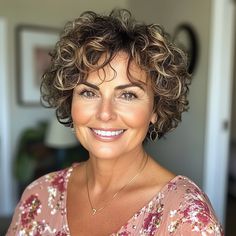 capecod8999 A pretty 45 year old woman with Texturized Tousle 6f7c6887 1b69 4fd7 9fd4 541c29e3710e 2 Curly Bob Haircuts For Women, Curly Hair White Girl, Short Curly Bob Haircuts, Deb Hair, Curly Bob Haircuts, Curly Hair Trends