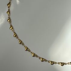 Heart Link Chain Necklace 🤍 Dainty & perfect for everyday wear! 18k gold plated stainless steel heart link chain at the length of your choice! (If you don't see your desired length in the drop down menu, send me a message. I am always happy to customize!) ✨extender added for adjustability!  Hypoallergenic & tarnish resistant 😊 Made with love 🫶 Valentine's Day Gold-tone Adjustable Chain Necklace, Gold Stainless Steel Heart Necklace For Everyday, Everyday Gold Heart Necklace In Stainless Steel, Everyday Gold Stainless Steel Heart Necklace, Dainty Chain Jewelry For Valentine's Day, Double Heart Gold Chain Jewelry, Gold Double Heart Chain Jewelry, Adjustable Gold Heart Chain Necklace, Gold Heart-shaped Stainless Steel Necklace