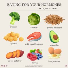 Foods For Hormonal Acne, What Foods Balance Hormones, Best Food For Hormonal Acne, Best Food For Hormonal Balance, Cycle Syncing Foods, Hormone Supporting Meals, Zinc Foods, Hormonal Acne Diet