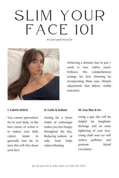 Model Faces Woman, Aesthetic Slim Back, How To Model Face, How To Get Model Face, Gua Sha Face Fat Loss, Tips For Models, How To Glow Up Your Face, How To Get A Slim Face, Face Glow Up