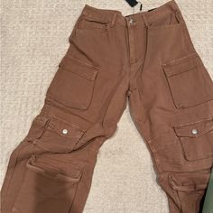 Never Been Worn High Waist Wide Leg Cargo Pants , Selling Both Brown And Green Together, The Price Listed Is For Both Added Pic For Reference Selling The Green And Brown Sequin Jumpsuit Long Sleeve, Red Cargo Pants, Cargo Pants Color, Versace Print, Snake Print Pants, Wide Leg Cargo Pants, 80 Fashion, Wide Leg Dress Pants, Leather Pant