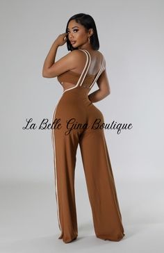 Introducing the Sandie Two Piece Set! This set includes a trendy tube top and stylish pants with a shoulder strap. Enjoy effortless style with this chic ensemble. Chic Two-piece Wide Leg Jumpsuits And Rompers, Trendy Stretch Wide Leg Jumpsuits And Rompers, Casual High-waist Jumpsuits And Rompers For Going Out, Casual Two-piece High Waist Jumpsuits And Rompers, Casual High-waist Two-piece Jumpsuits And Rompers, Casual Two-piece High Waist Jumpsuit, Trendy Wide Leg Jumpsuits And Rompers For Day Out, Chic Two-piece Jumpsuit And Rompers For Spring, Chic Two-piece Jumpsuit And Romper Set For Spring