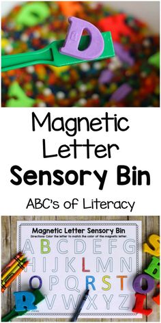 magnetic letter activity with free printables for kids