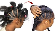 Quick French Braids Black Hair, Faux Braid Updo, Natural Hairstyles Updos For Black Women, Ghana Braids Hairstyles Updo, Updo Styles For Black Women, Quick Braid Styles, Pedicure Tutorial, Easy French Braid, Teeth Tips