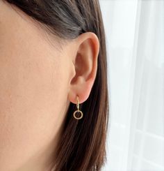 Non pierced earrings, clip on hoop earrings, circle earrings, tiny dangling earrings, no pierce earrings, clip on earrings, gold, geometric { THIS LISTING IS FOR } - Minimalist tiny circle hoop clip on earrings (1 pair) available in gold color { MATERIALS USED } - Brass with plating  { SHIPPING POLICY } - Ships from NJ, US. Item preparation (processing) takes 1 business day. Delivery usually takes about 3-7 business days after being shipped via USPS First Class Mail (tracking number will be prov Cheap Hoop Clip-on Earrings For Party, Cheap Everyday Clip-on Earrings, Cheap Small Hoop Clip-on Earrings, Cheap Gold Hoop Clip-on Earrings, Cheap Minimalist Nickel-free Clip-on Earrings, Minimalist Round Clip-on Earrings For Everyday, Minimalist Clip-on Huggie Earrings, Minimalist Clip-on Hoop Huggie Earrings, Minimalist Hoop Clip-on Earrings