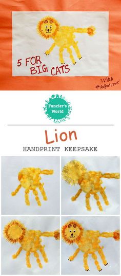 the instructions for how to make a lion puppet