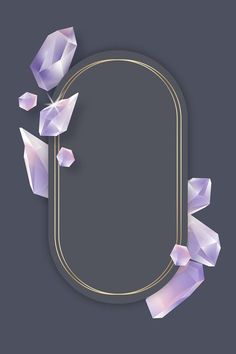 an elegant purple background with gold frame and crystals