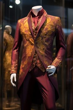 Snapdragon inspired suit Orange Suit Aesthetic, Orange Suit, Ren Fair, Fantasy Design, Royal Wedding, Fantasy Fashion, Veil, Outfit Inspirations