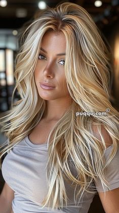 Healthy Blonde Hair, Haircut Tip, Chique Outfits, Haircuts For Long Hair, Summer Hair Color