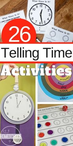 there are many different activities to do with telling time