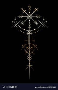 an image of a cross on a black background with gold and white lines in the middle