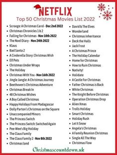 the christmas movies list for netflix