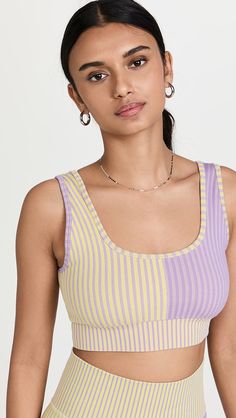 FP Movement by Free People Striped Bra | SHOPBOP Slouchy Sweatshirt, Bra Size Guide, Pleated Tennis Skirt, Tennis Skirts, Cuddl Duds, Workout Outfits, Activewear Sets, Workout Sets, Fp Movement