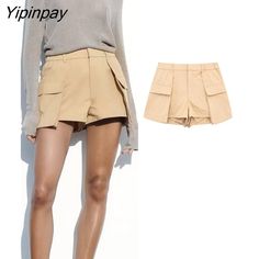 Shipping: Worldwide Express Shipping AvailableDelivery time: 🚚7-15Days Fast ShippingReturns: Fast refund,💯100% Money Back Guarantee.Brand Name: TF·MLNDecoration: NONEFabric Type: BroadclothPant Style: Shorts SkirtsPattern Type: SolidFit Type: RegularStyle: CasualMaterial: PolyesterOrigin: Mainland ChinaCN: JiangsuAge: 25-34Waist Type: MIDGender: WOMENItem Type: ShortsClosure Type: Zipper Fly Khaki Shorts With Pockets For Fall, Fall Khaki Shorts With Pockets, Trendy Beige Shorts With Pockets, Beige Shorts With Pockets For Fall, Khaki Short Leg Pants For Spring, Beige Shorts With Pockets For Spring, Short Pant, Style Shorts, Blouse Pants