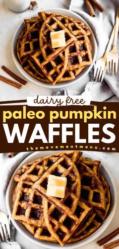 This quick and easy pumpkin recipe lets you have paleo waffles that are also gluten-free, refined sugar-free, dairy-free, and keto! Healthy and delicious, these pumpkin waffles with almond flour are the perfect fall food for a simple breakfast idea and brunch recipe! Primal Breakfast, Paleo Waffles, Paleo Recipes Breakfast, Dairy Free Breakfasts, Pumpkin Waffles