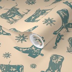 a wallpaper with an animal pattern on it's side and the background is blue