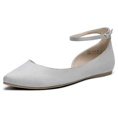 Show your feet shape and the beautiful curve of your tiptoe; provide cushioning and feel comfortable all day Size: 7.5.  Color: Gray.  Gender: female.  Age Group: adult. Shoes Grey, Ballet Dress, Grey Suede, Beautiful Curves, Flats Shoes, Gray Suede, Comfortable Dress, Flat Shoes Women, Gender Female