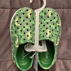 Boys Slip On Water Shoes Slip-resistant Summer Sneakers, Casual Low-top Non-slip Sandals, Green Slip-resistant Slip-on Sandals, Green Slip-on Slip-resistant Sandals, Non-slip Sneakers For Beach In Spring, Summer Non-slip Closed Toe Sneakers, Green Round Toe Sneakers For Beach, Green Sneakers For Summer Beach, Spring Low-top Non-slip Sandals