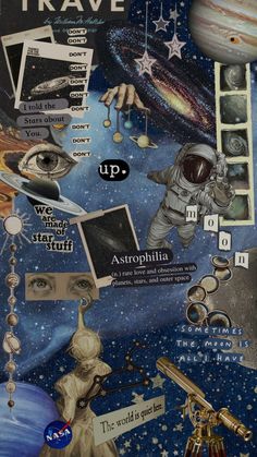 #space #spaceaesthetic #wallpapercollage Creative Book Covers, Space Aesthetic, Aesthetic Space, Outer Space, Book Covers, Art Deco, Collage, Book Cover, Quick Saves