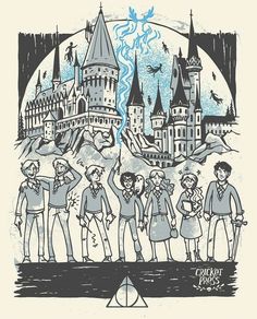 Harry Potter Activities, Hp Fanart, Harry Potter Colors, Harry Potter Ron And Hermione, Harry Potter New, Ron Hermione, Potter Wallpaper, Potter Aesthetic, Expecto Patronum