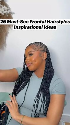 Explore this trendy braided hairstyle featuring intricate patterns along the front and sides, cascading into sleek braids all the way down. Delicate baby hairs curled around the face add a charming touch. Looking for more inspiration? Click through our gallery and follow us on Pinterest for endless style ideas! ** Photo Credit: Instagram @friostyles Sleek Braid, Braided Hairstyle