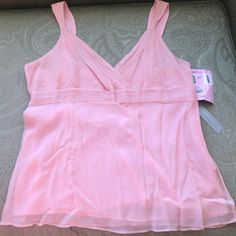 Nwt Nordstrom Classiques Entier Pink Sleeveless Top Size Large Brand New Shell: 100% Silk Lining: 100% Polyester Adjustable Straps- 2 Sets Of Interior Buttons Bra Strap Holders On Inside Of Straps See Photos For Approximate Measurements Formal V-neck Camisole, Elegant Pink Tank Top For Summer, Elegant Sleeveless Spring Camisole, Spring Formal V-neck Tank Top, Formal Spring Camisole, Elegant Pink Camisole For Spring, Formal Sleeveless Camisole For Summer, Formal Summer Sleeveless Camisole, Sleeveless Camisole For Formal Summer Events