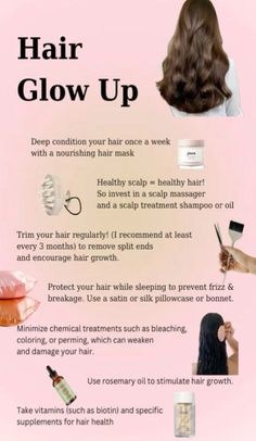 Improve Hair Health, How To Get Better Hair, How To Make Your Hair Healthy, Hair Prosperity, Long Healthy Hair Tips, How To Get Healthy Hair, Healthy Hair Aesthetic, Healthy Curly Hair, Healthy Hair Routine